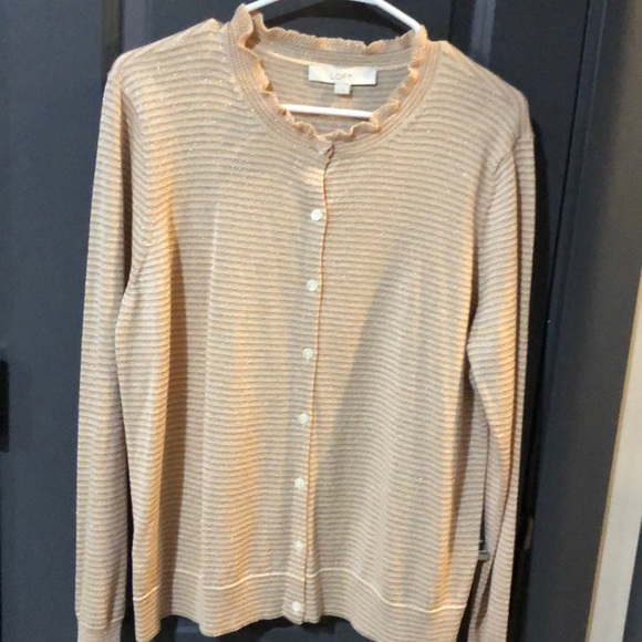 LOFT Sweaters - Loft shimmer button-down cardigan